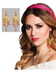 brincos gypsy de luxo - de alta qualidade, ideais para carnaval, festas temáticas e eventos especiais